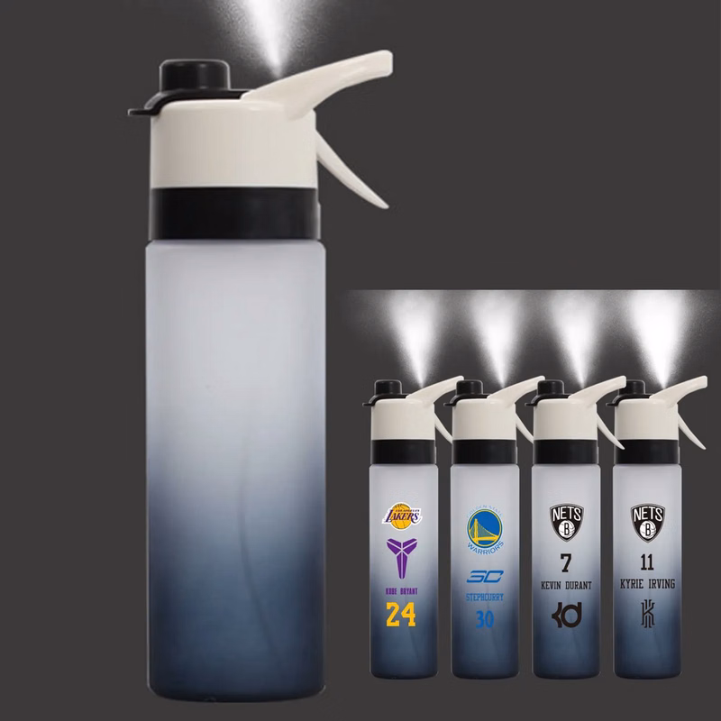Portable Clear Spray Water Bottle 27Oz
