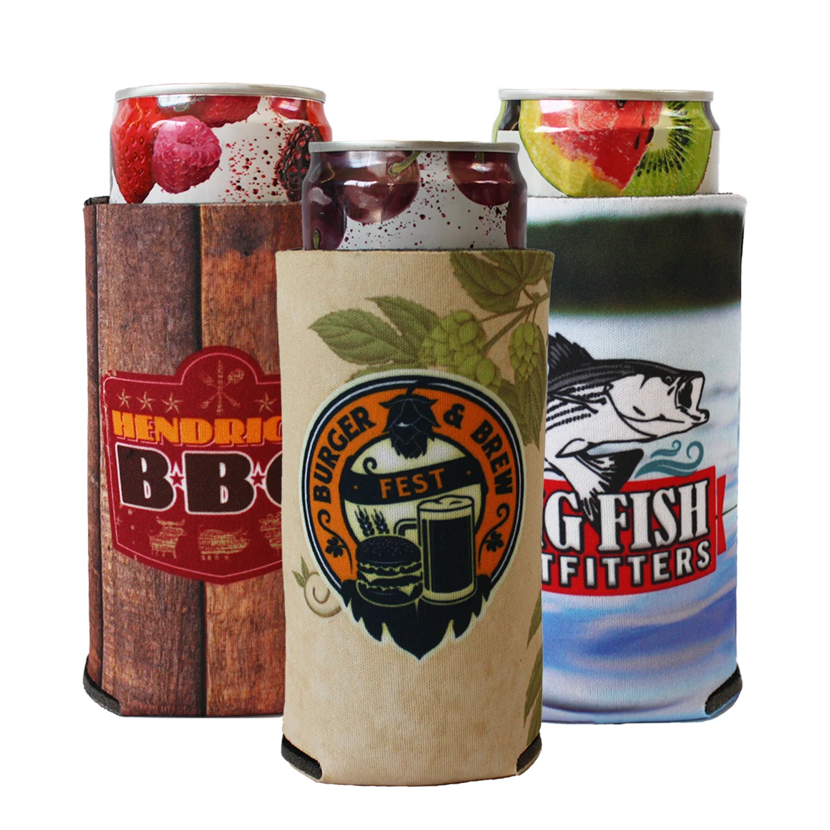 Sublimated Slim Can Cooler 1