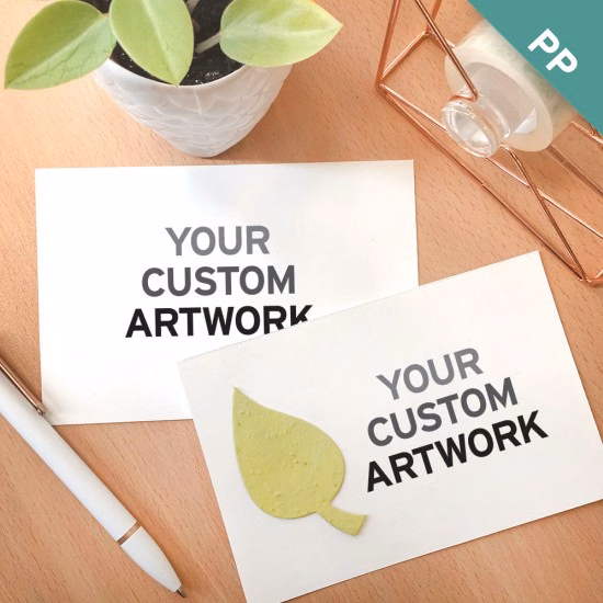Double-Sided Medium Eco Panel Card With Shape
