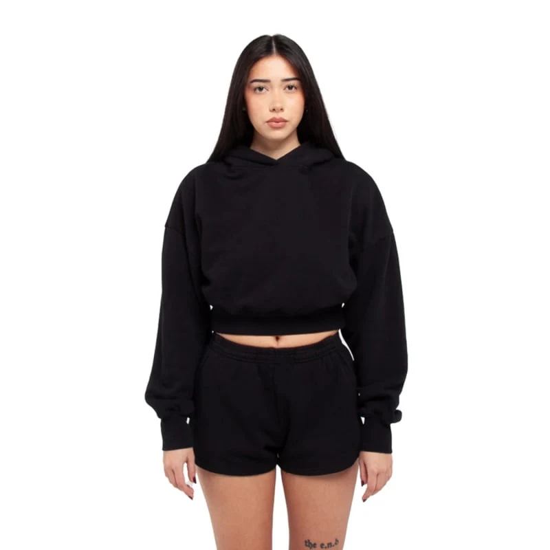 Shaka Wear Ladies' Garment Dye Crop Hooded Sweatshirt, custom hoodie or sweatshirt with logo imprint 1