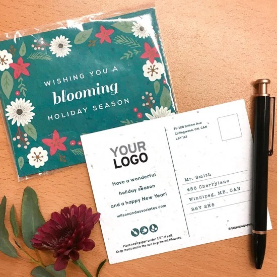 Blooming Holiday Plantable Holiday Postcards 1