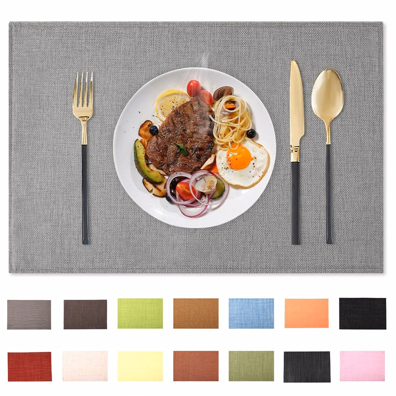 Outdoor Vinyl Place Mats for Dining