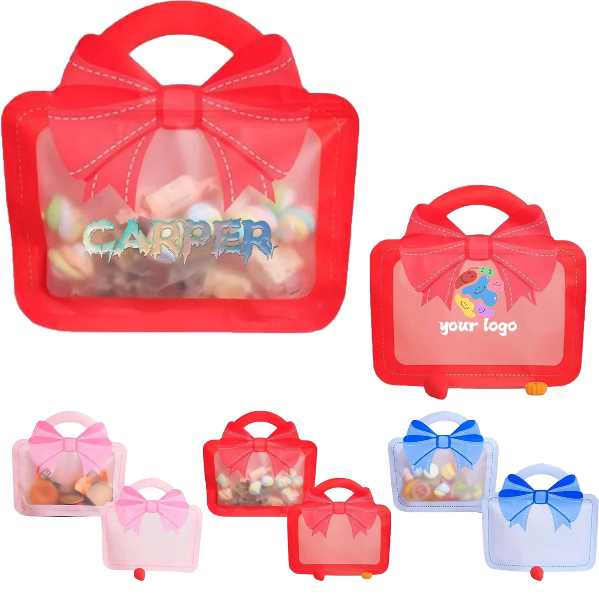 Bow-Tie Handbag Style Snack Pouch 1
