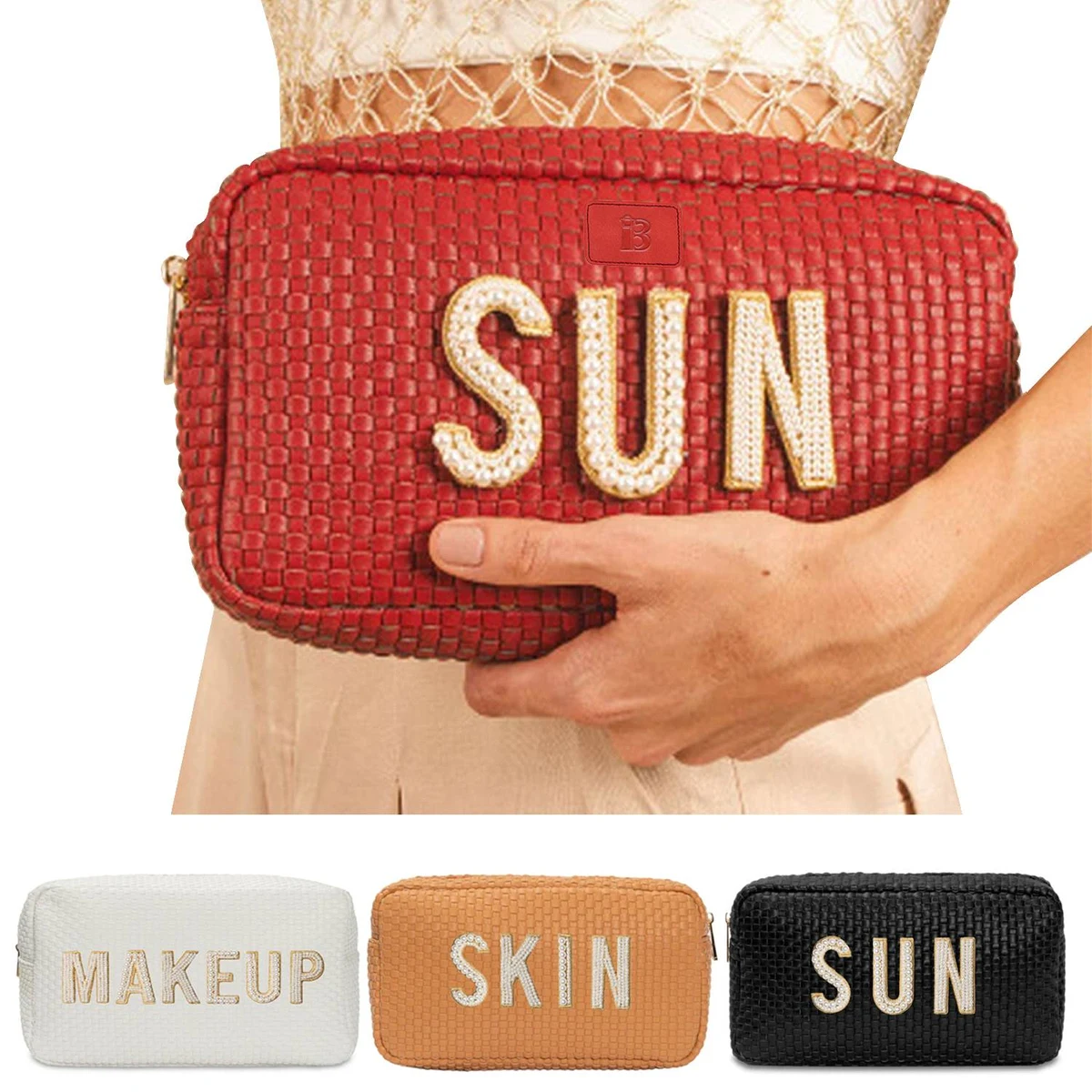 Jute Simple waterproof travel toiletry bag 1