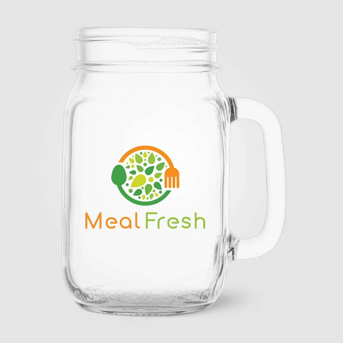 Root Handled Jar Glass - 16 oz. 1
