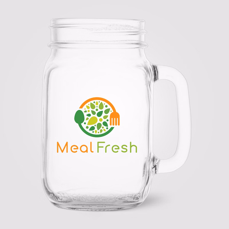 Root Handled Jar Glass - 16 oz.
