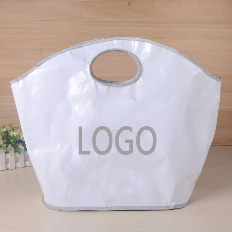 Laminated Woven Tote Bag, custom tote bag with logo imprint 1