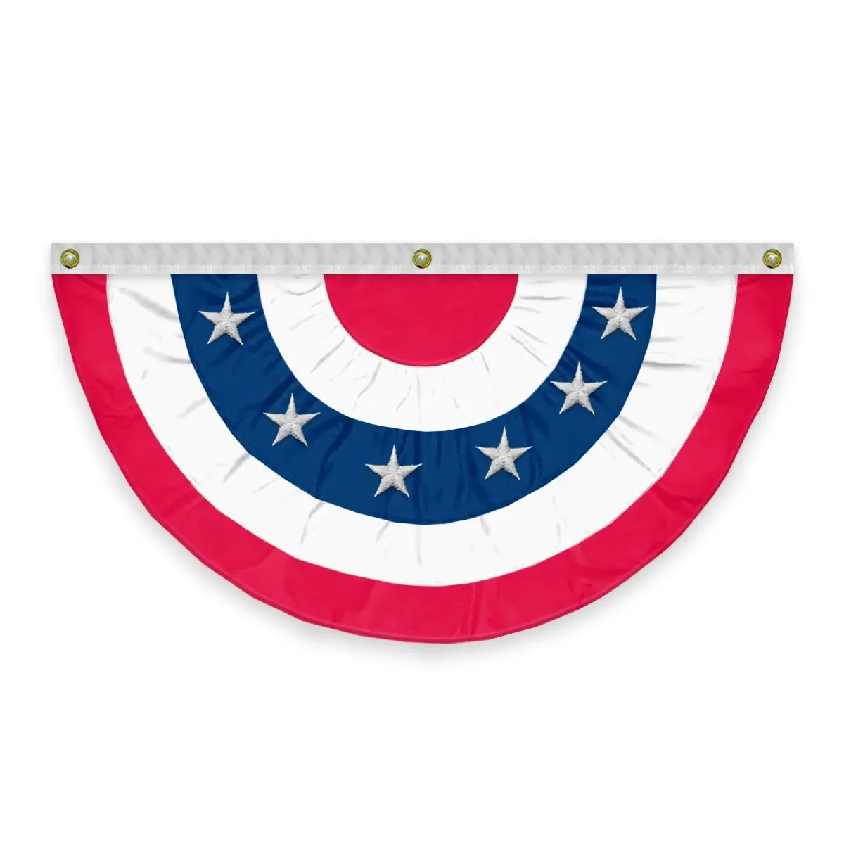 USA Pleated Full Fan With Stars 3' x 6' 1