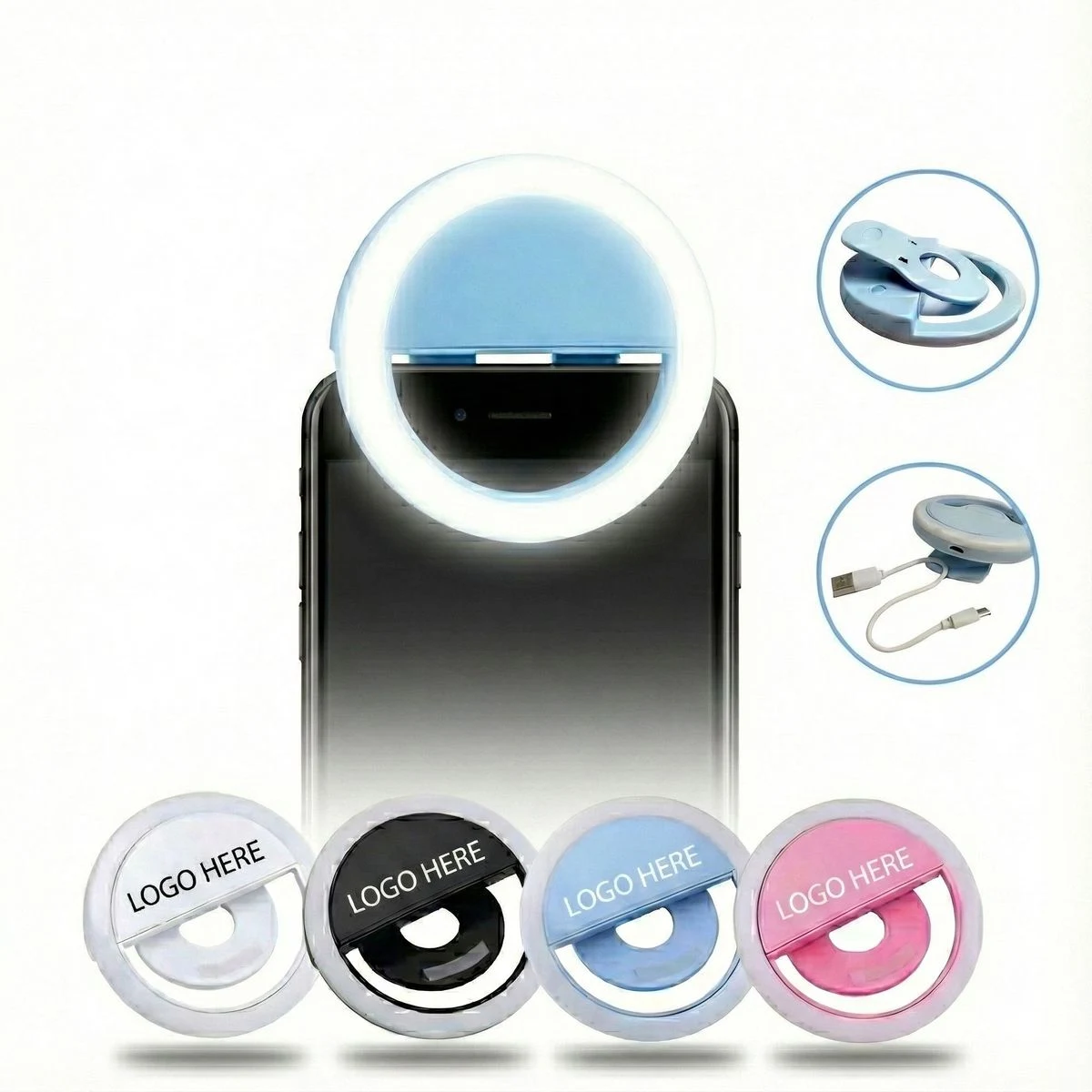 Portable Selfie Ring Light for Smartphones 1