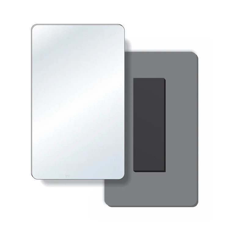 .040 Shatterproof Copolyester Plastic Mirror / with magnetic back (3" x 5") 1