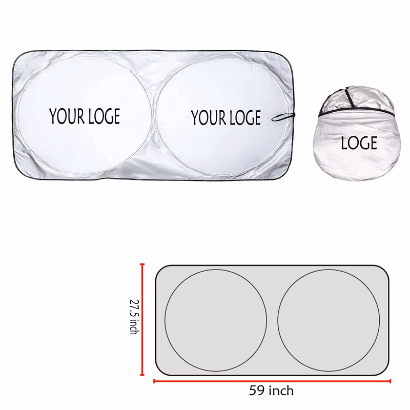 Folding Car Sun Shade MOQ 100pcs