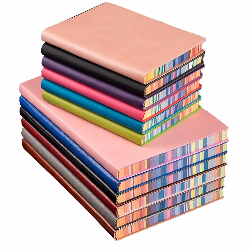 2025 A5 Soft Face Thickened Rainbow Edge Notebook