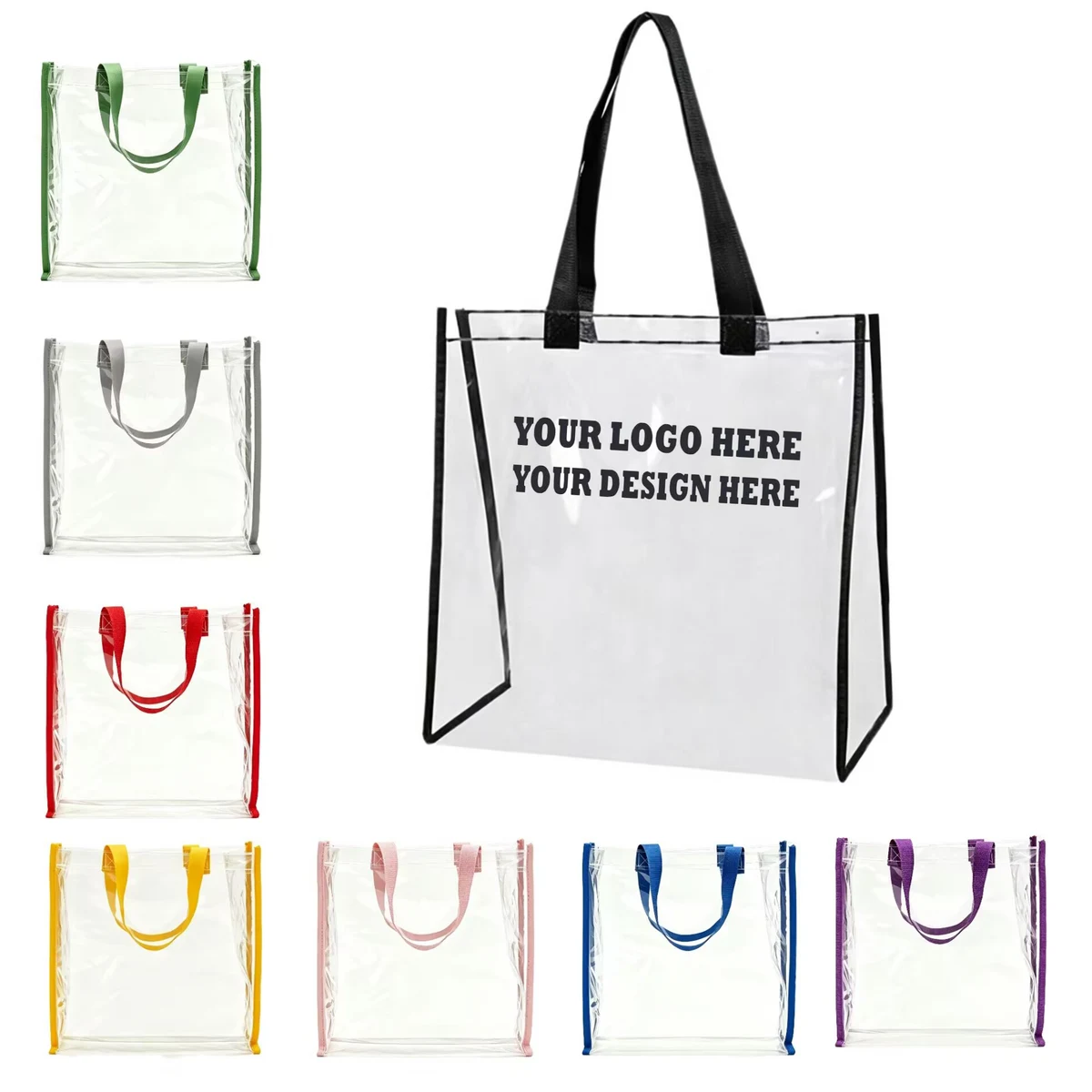 See Through PVC Hand Tote For Multipurpose Daily Use 1