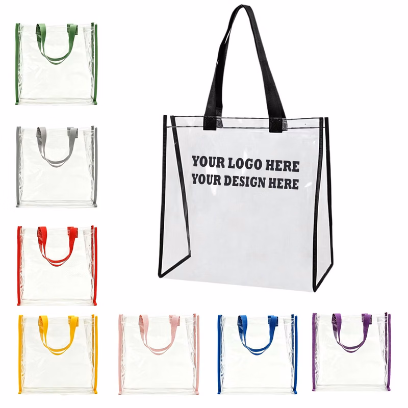 See Through PVC Hand Tote For Multipurpose Daily Use