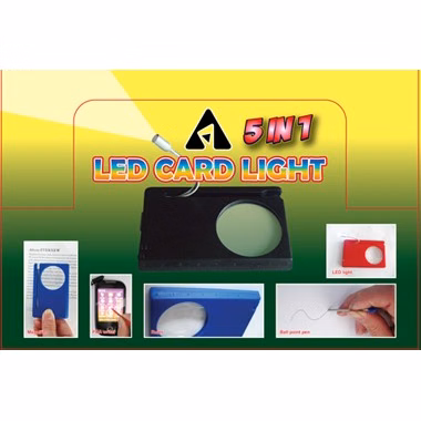 5 in 1 Led Card Light Magnifier