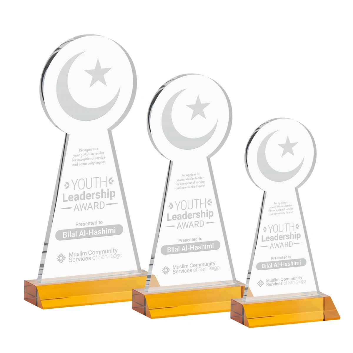 Crescent & Star Award - Amber 1