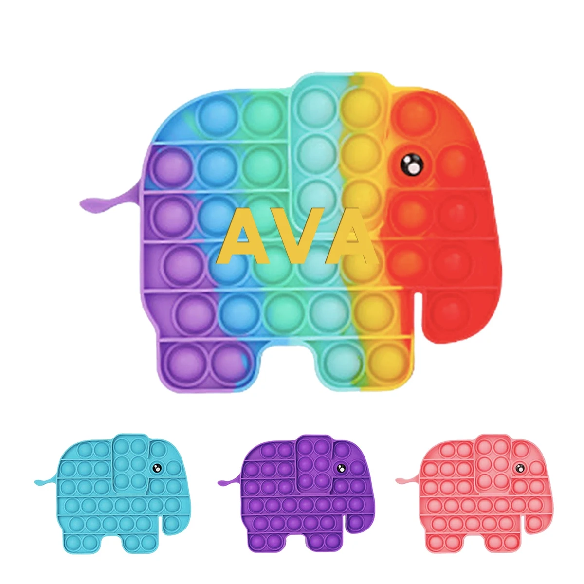 Rinbow Elephant Poper Toy 1