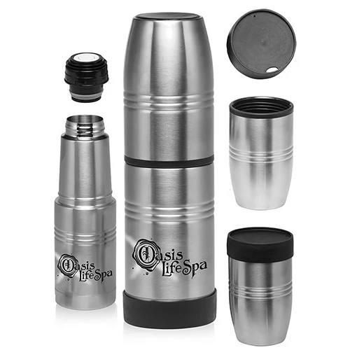 18 oz Stainless Steel Vacuum Bottle, custom water bottle with logo imprint 1
