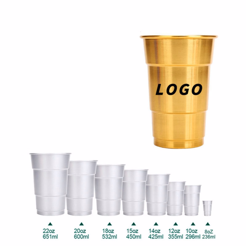 16 oz Stepped Aluminum Cup