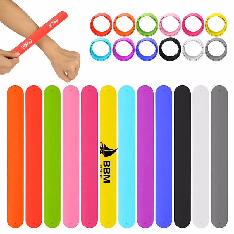Rainbow Silicone Slap Bracelet