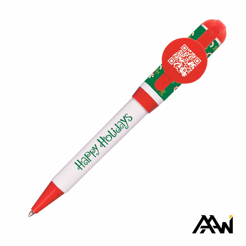 Jumbo QR Billboard Twist Pen - Decorated Cap