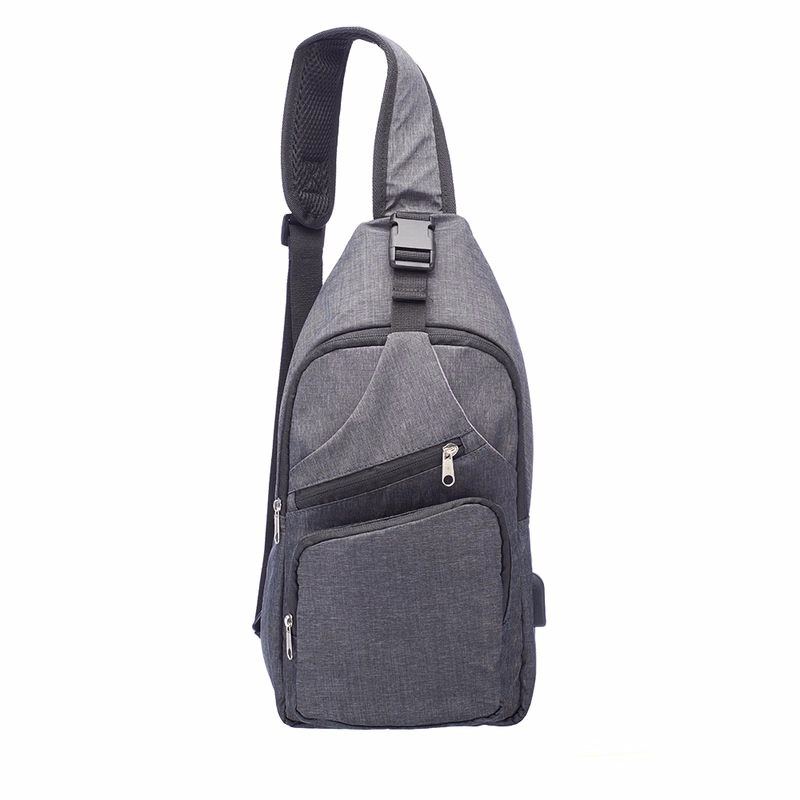 Traveler Shoulder Crossbody Bag with USB Charging Port