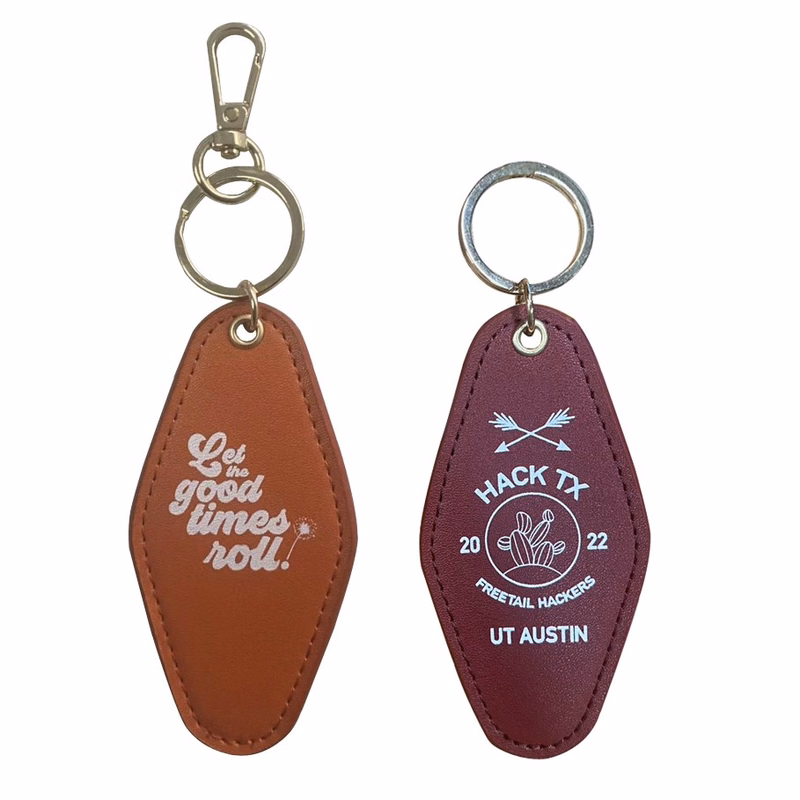 PU Leather Hotel Key Tag