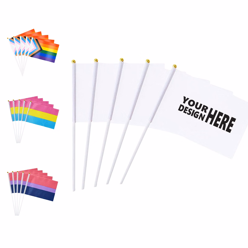 Multi-Color Hand-Operated Flag