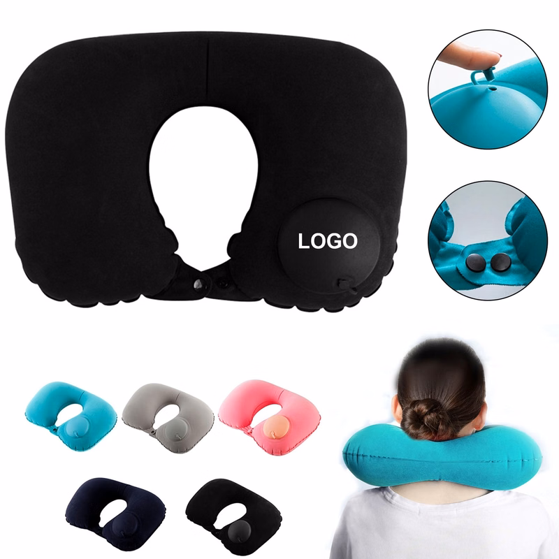 Inflatable U Shape Compact Travel Pillow
