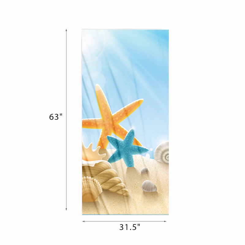 Superfine fiber quick-drying double-sided fleece beach towel