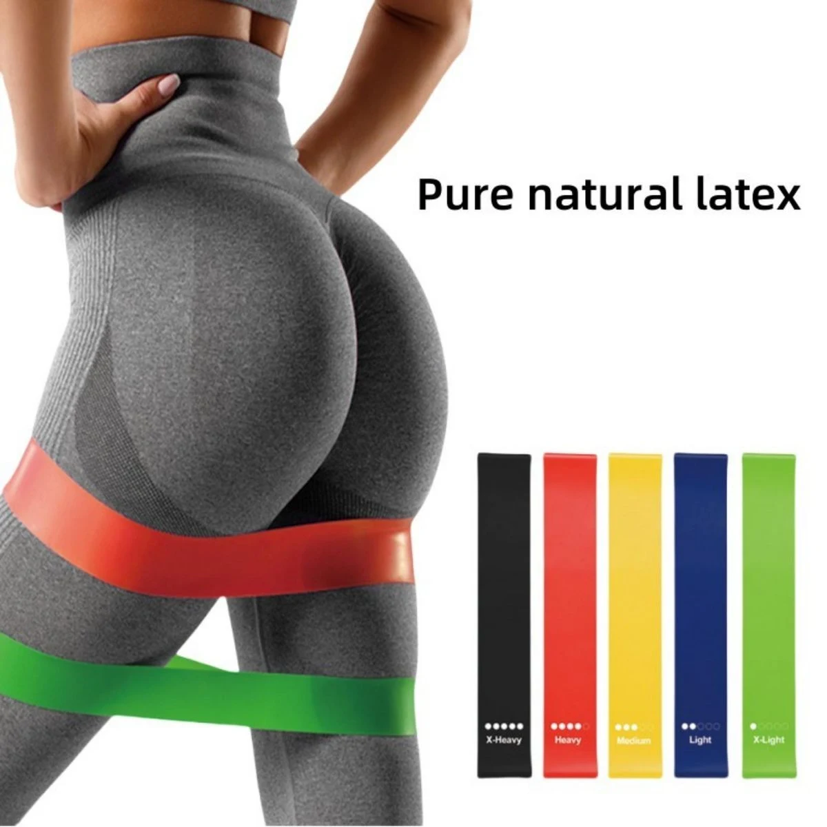 Pure Natural Latex Fitness Yoga Resistance Band 1