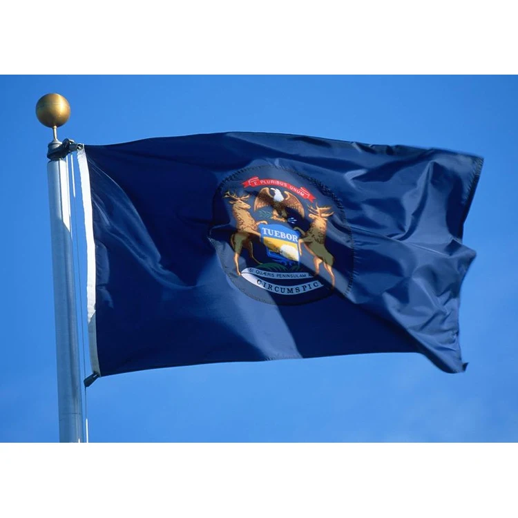 Michigan State Flag - 2' x 3' - Nylon 1