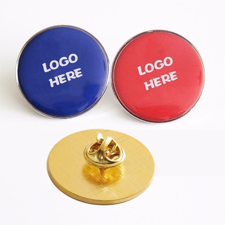 Metal Lapel Pin w/Epoxy Dome