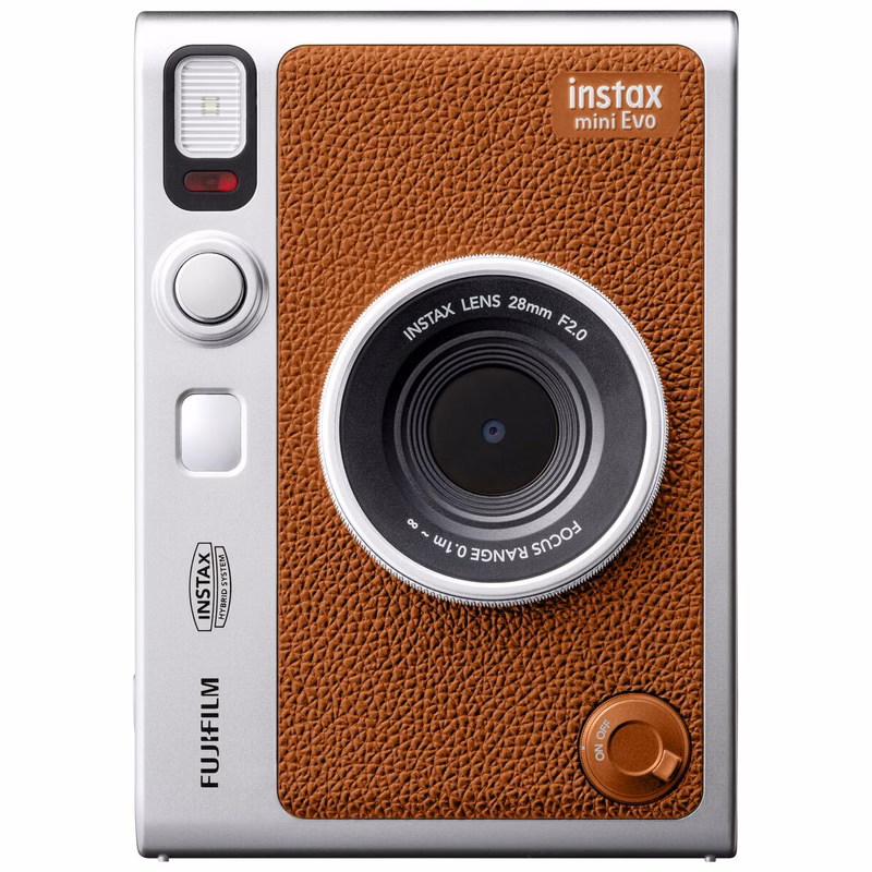 Fujifilm Instax Mini EVO Instant Camera - Brown