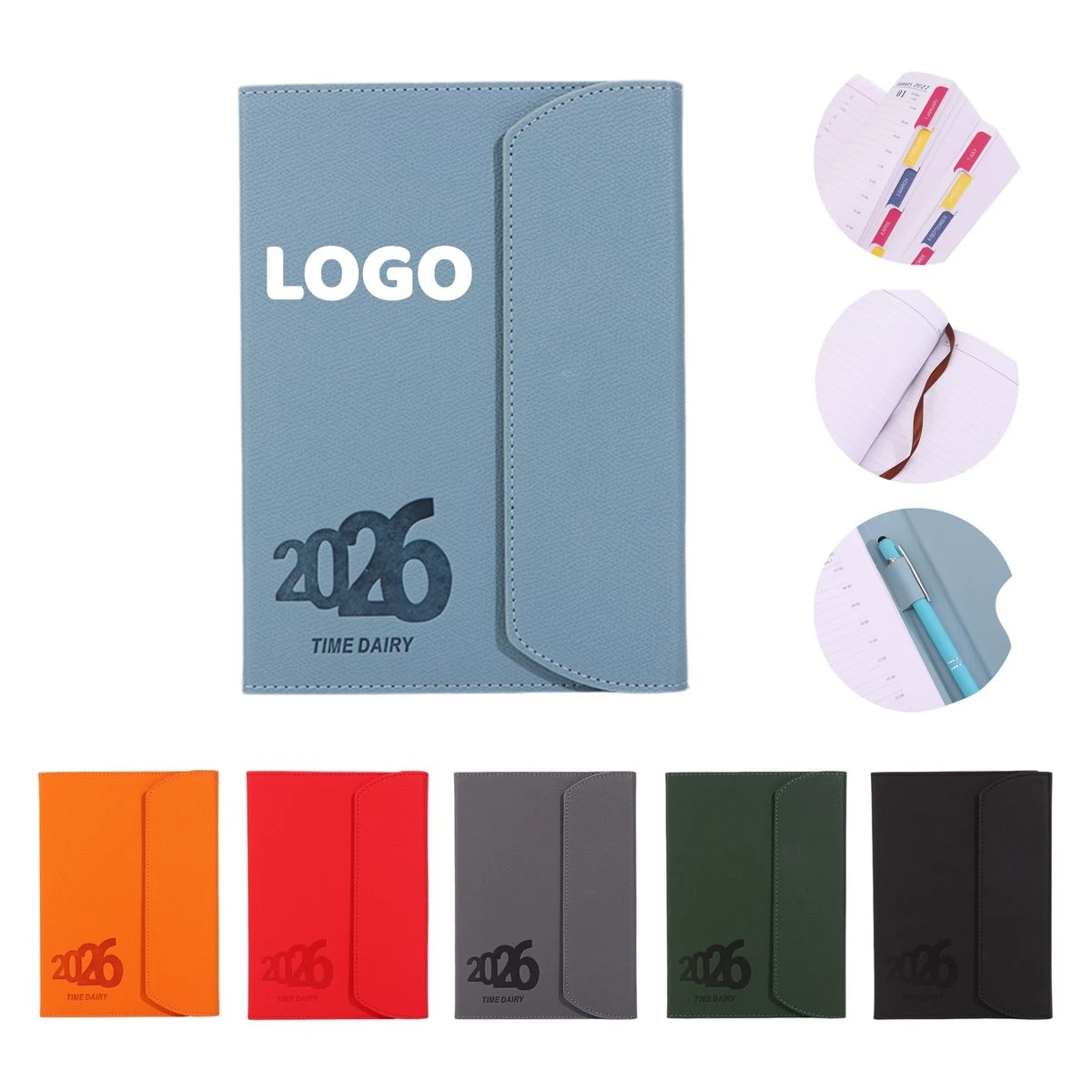 A5 Leather Daily Planner Schedule Book 1