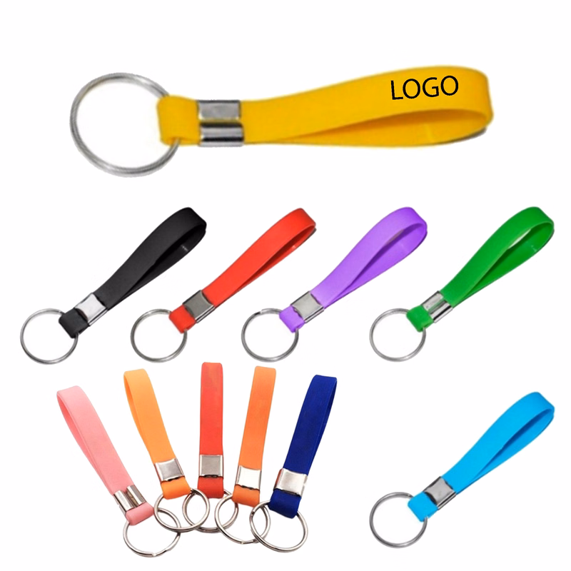 Custom Logo Silicone Keychain