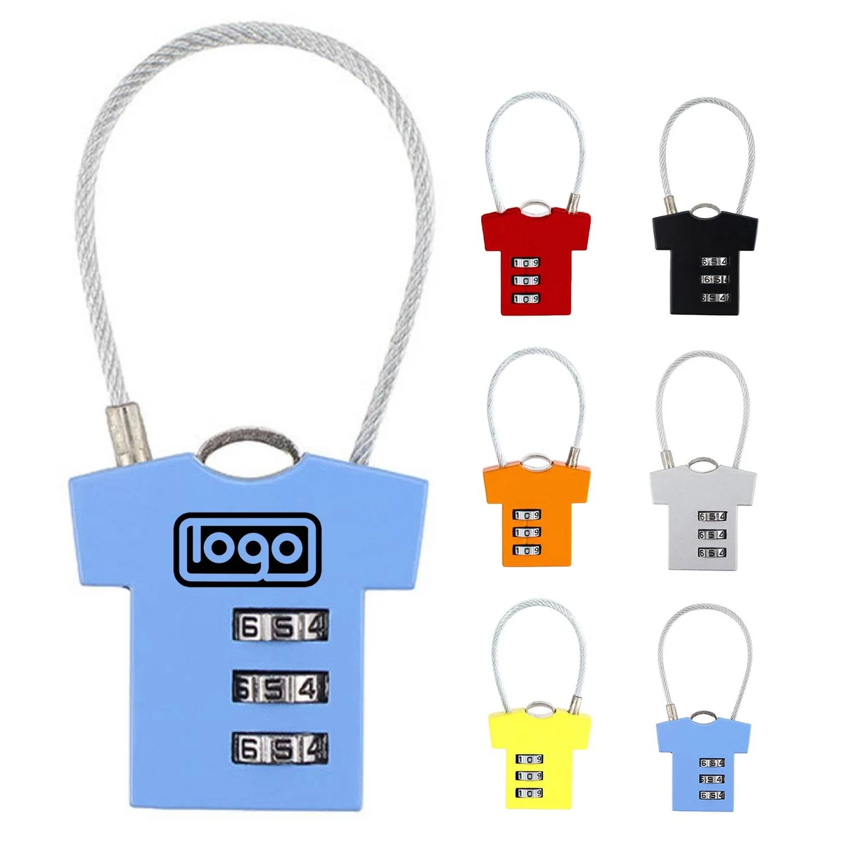 T-shirt Shaped 3-Digit Combination Lock 1