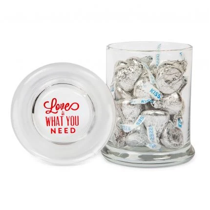 Glass Gourmet Jar - Hershey's Chocolate Kisses 1
