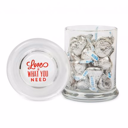 Glass Gourmet Jar - Hershey's Chocolate Kisses