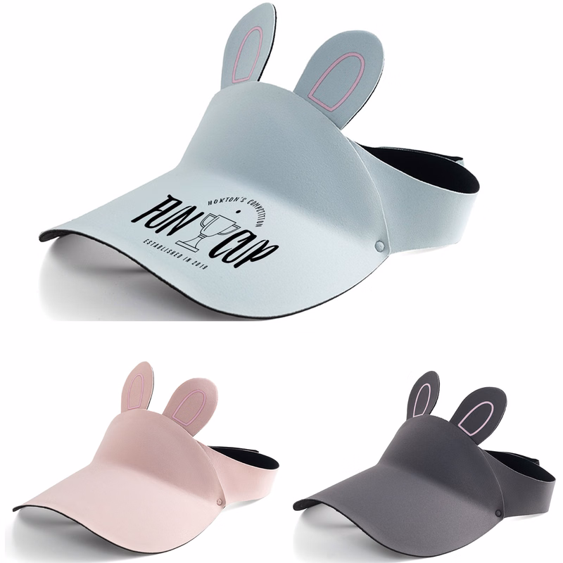 Summer UV Protection Beach Hat Kids Bunny Sun Visor