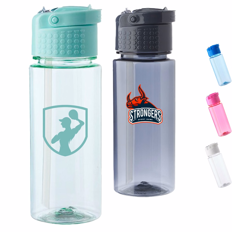 18 oz. Transparent Water Bottle with Easy Carry Loop