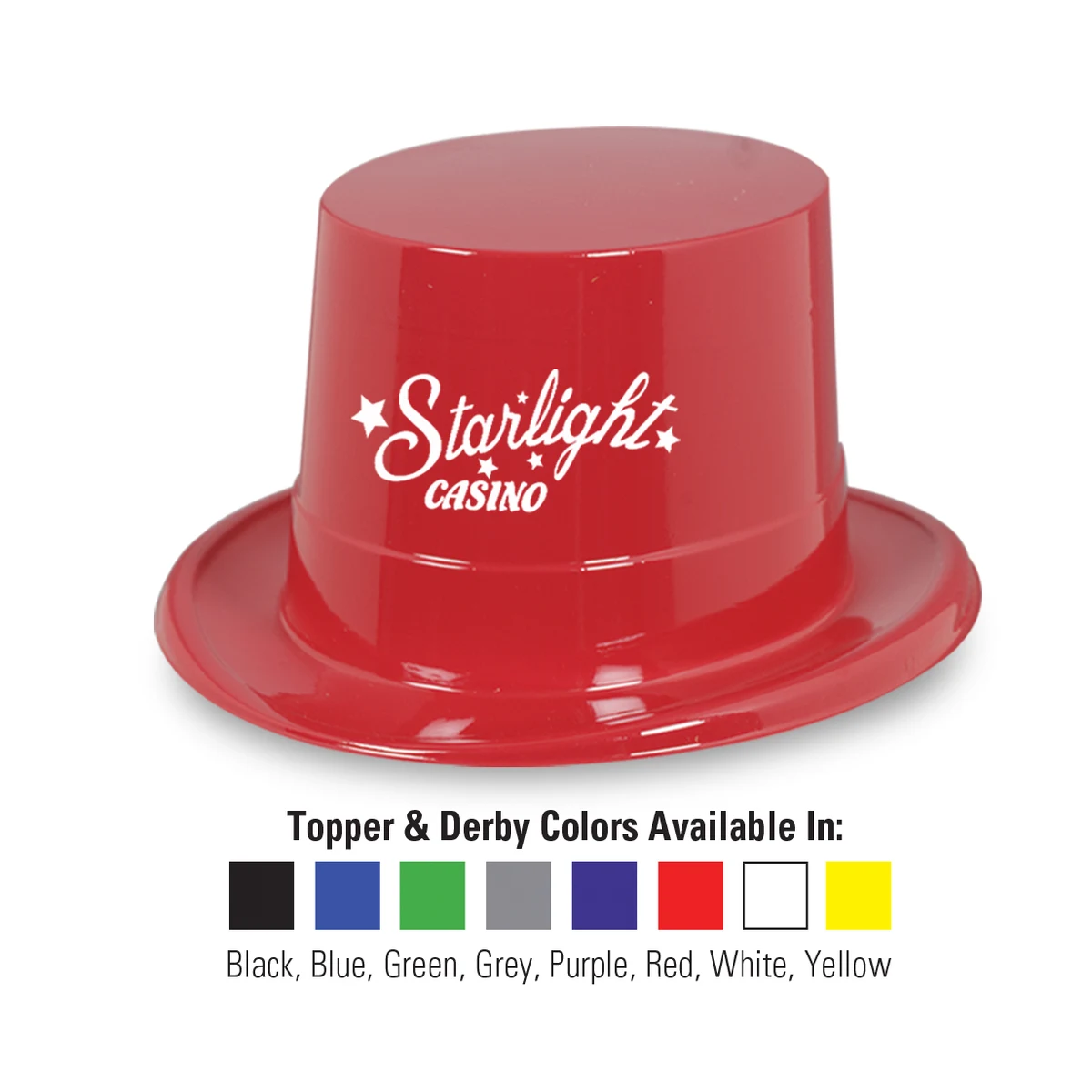 Plastic Topper w/ Custom Direct Pad Printed Imprint 1