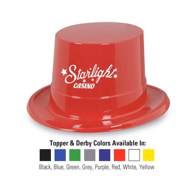 Plastic Topper w/ Custom Direct Pad Printed Imprint