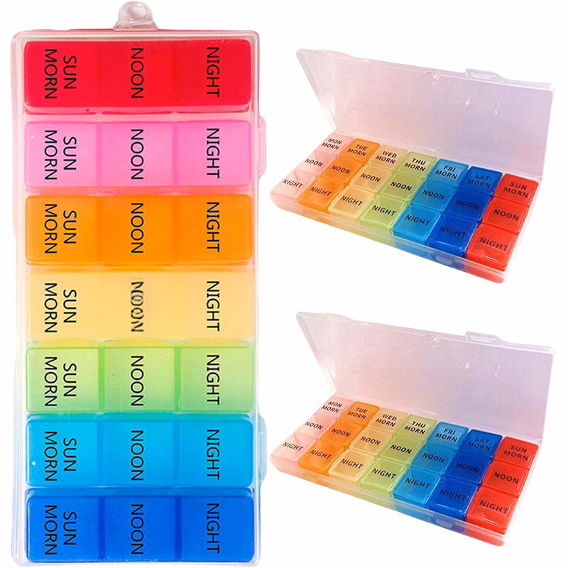 Pill Case Medication Reminder Travel Container MOQ20