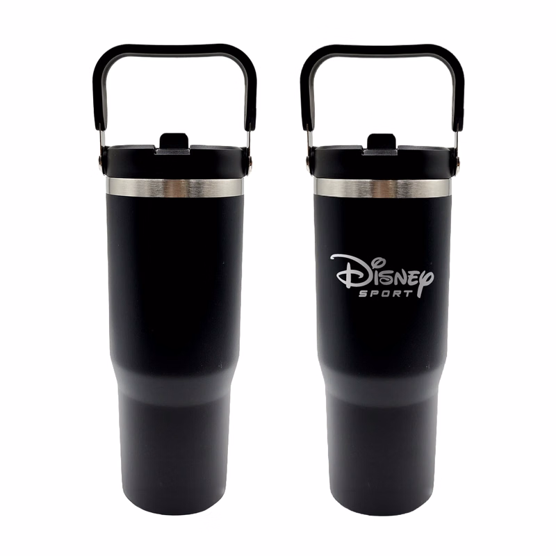 Tumbler with Handle and Built-In Straw, 30 oz.