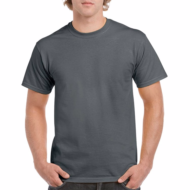 Gildan Cotton Men's T-Shirts Charcoal Large