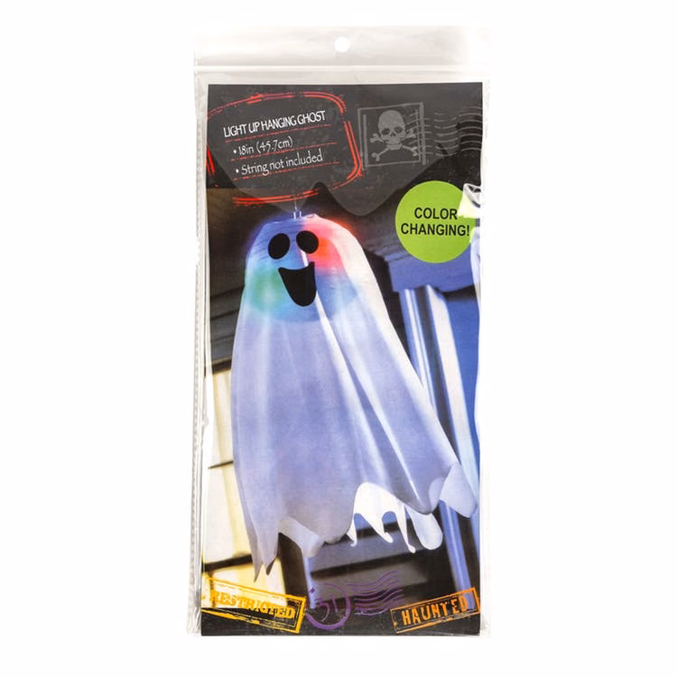 Halloween Ghost Dcor - Color Changing 18"