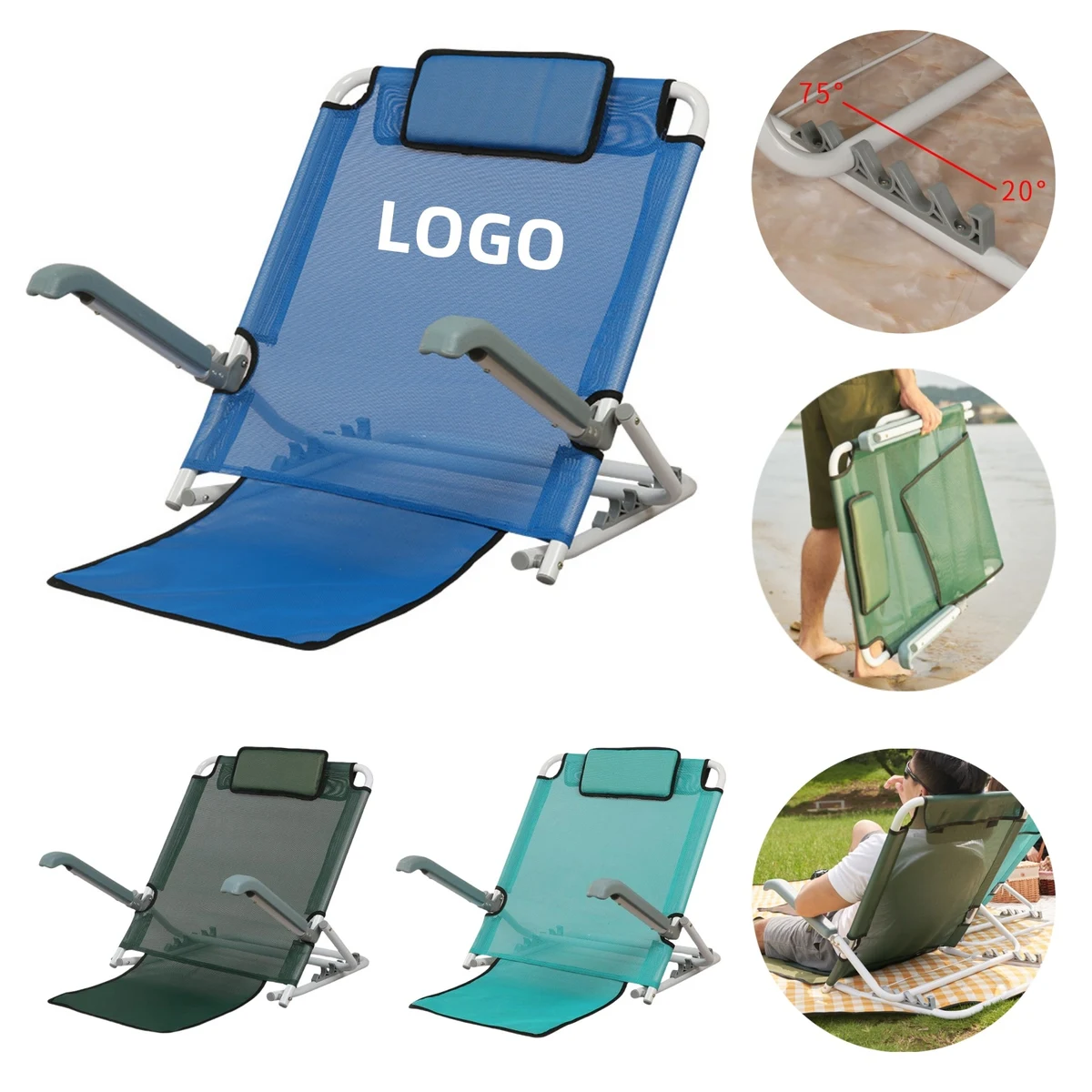 Outdoor Armrest Lounger 1