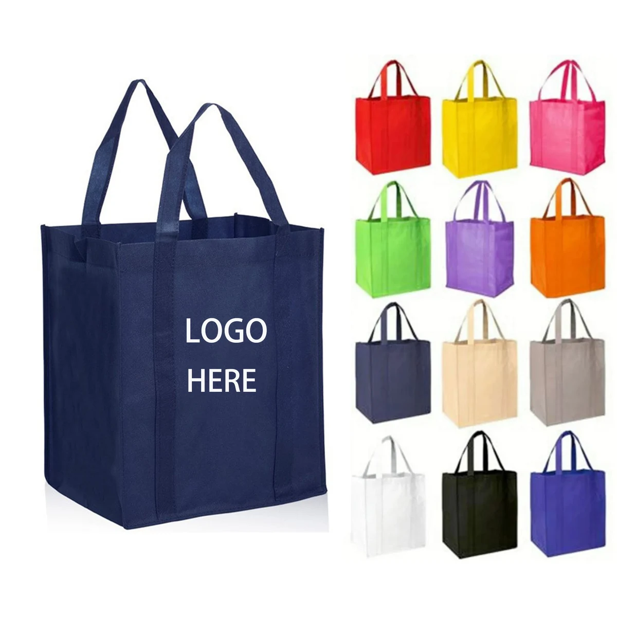 Non-Woven Grocery Shopping Tote Bag 1