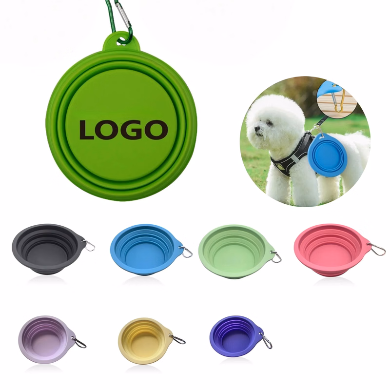 Custom silicone pet folding bowl